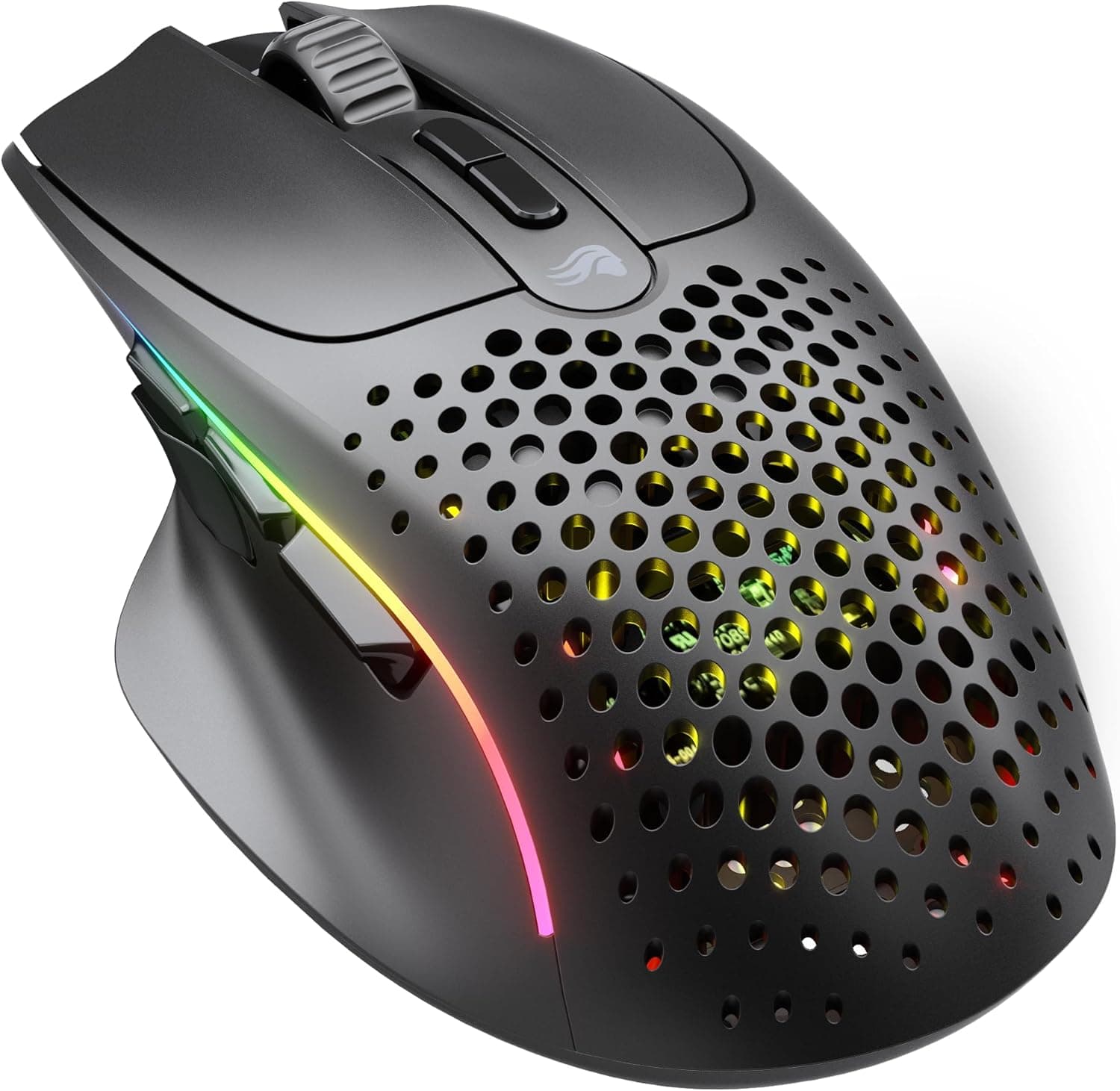 Glorious Model I 2 RGB Kablosuz BAMF sensörlü 26000 DPI 75 gram Gaming Mouse Mat Siyah