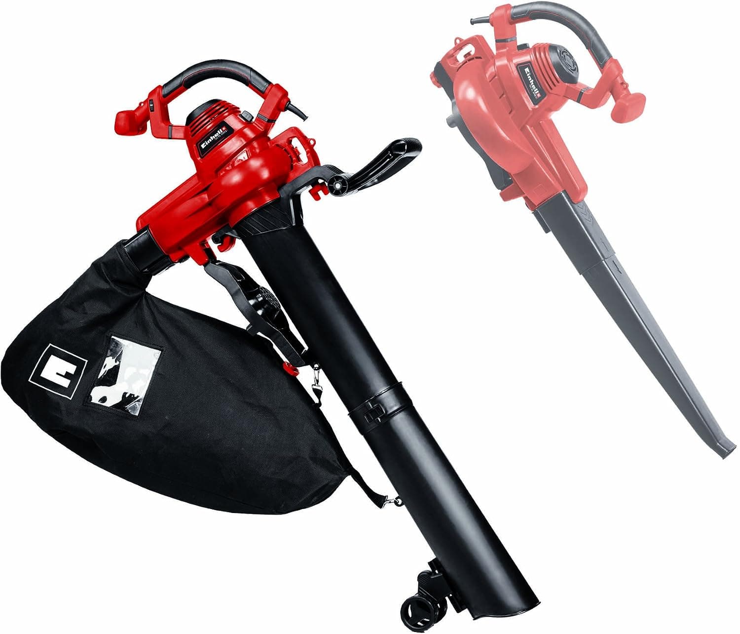 Einhell Elektrikli Yaprak Toplama Makinesi GC-EL 3000 E | 3000 W | emiş/üfleme fonksiyonu | ayarlanabilir ek tutamak | 45 l toplama torbası | 300 km/h hava hızı