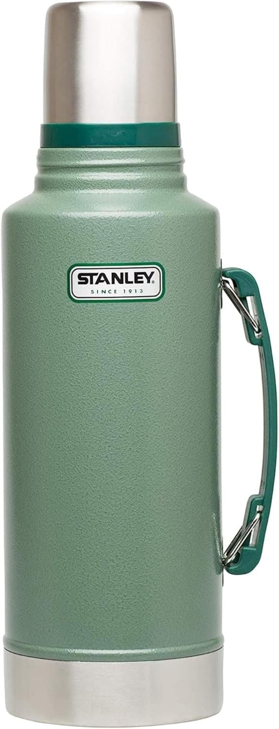 STANLEY Classic Legendary Vakumlu Termos 1.9 Litre - Yeşil 2.0 (Hammertone Green) | Paslanmaz Çelik