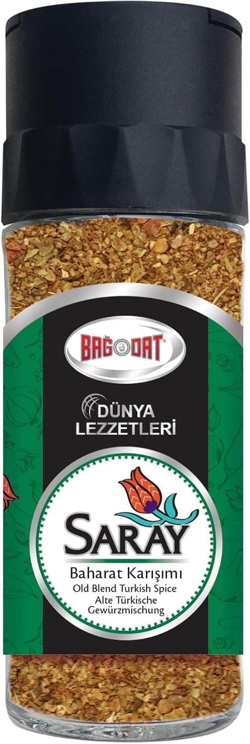 Bağdat Saray Baharat Karışımı Tuzluk Kapak Cam Şişe 38 g