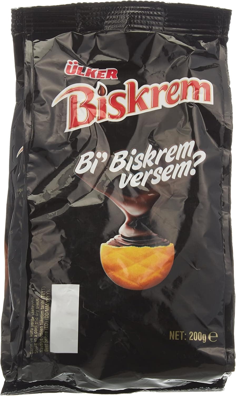 Ülker Biskrem Kakaolu Büyük Boy Poşet 200 Gr 2li paket, 2li