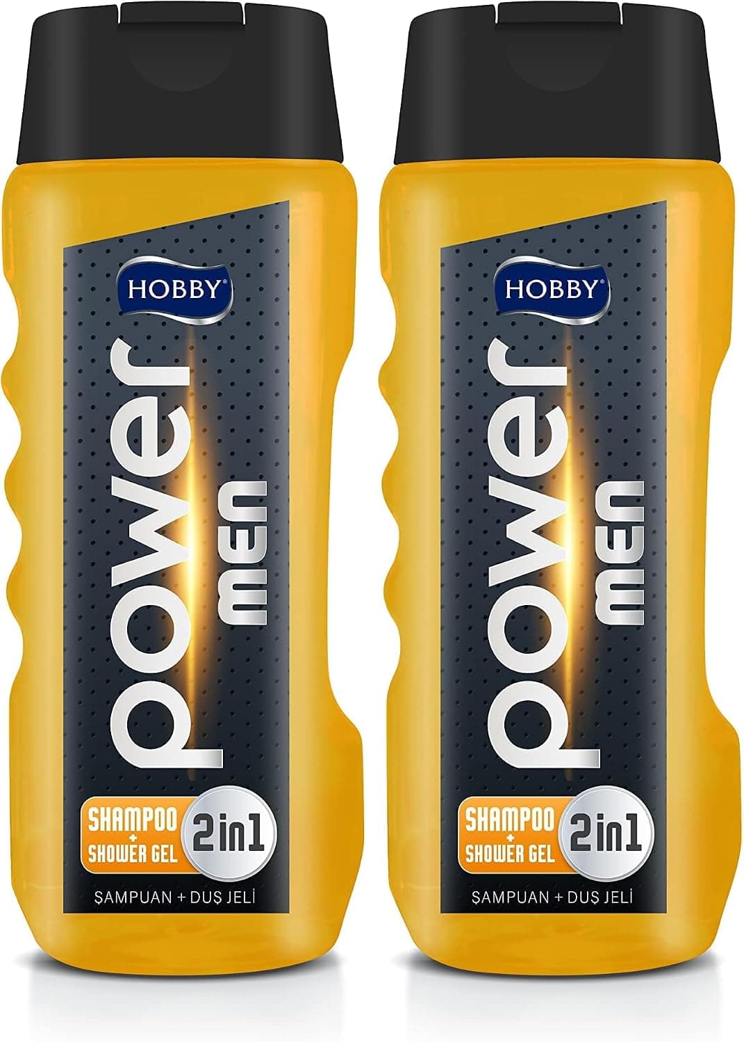 Hobby Men Power 2in1 Duş Jeli ve Şampuan, 400ml 2li paket