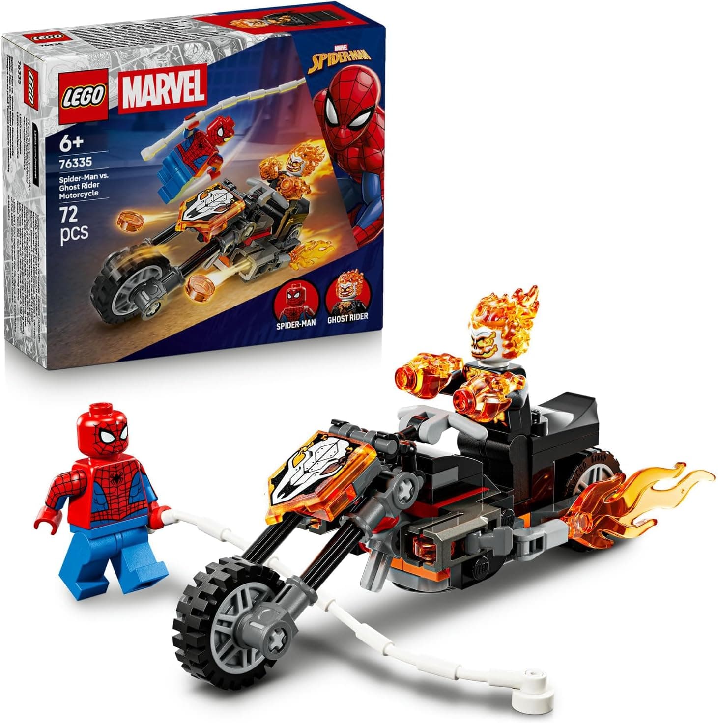 LEGO Marvel Örümcek Adam, Ghost Rider Motosikletine Karşı 76335