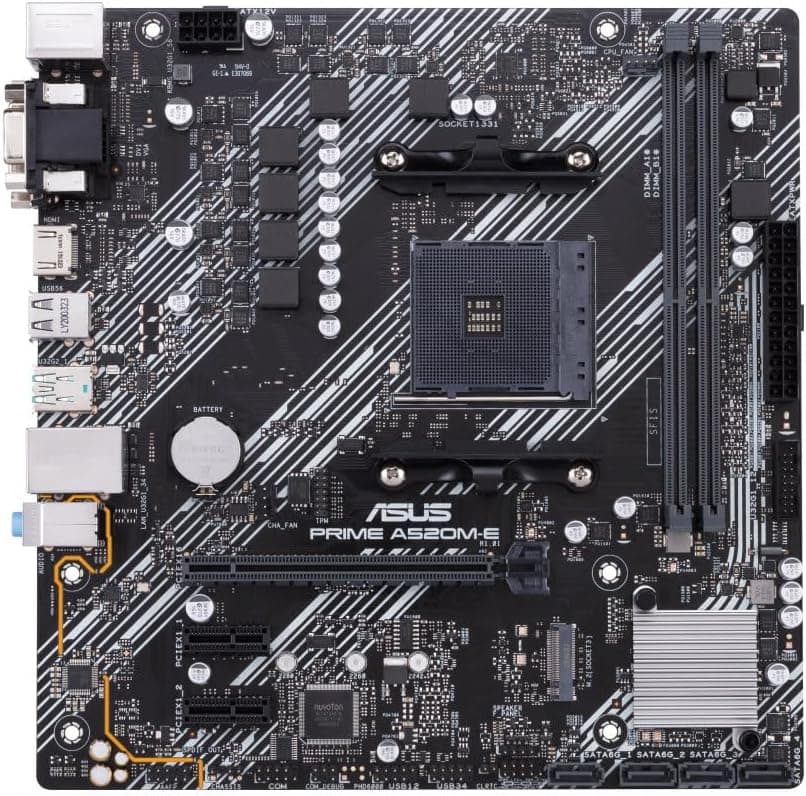 ASUS PRIME A520M-E/CSM AMD AM4 mATX Anakart