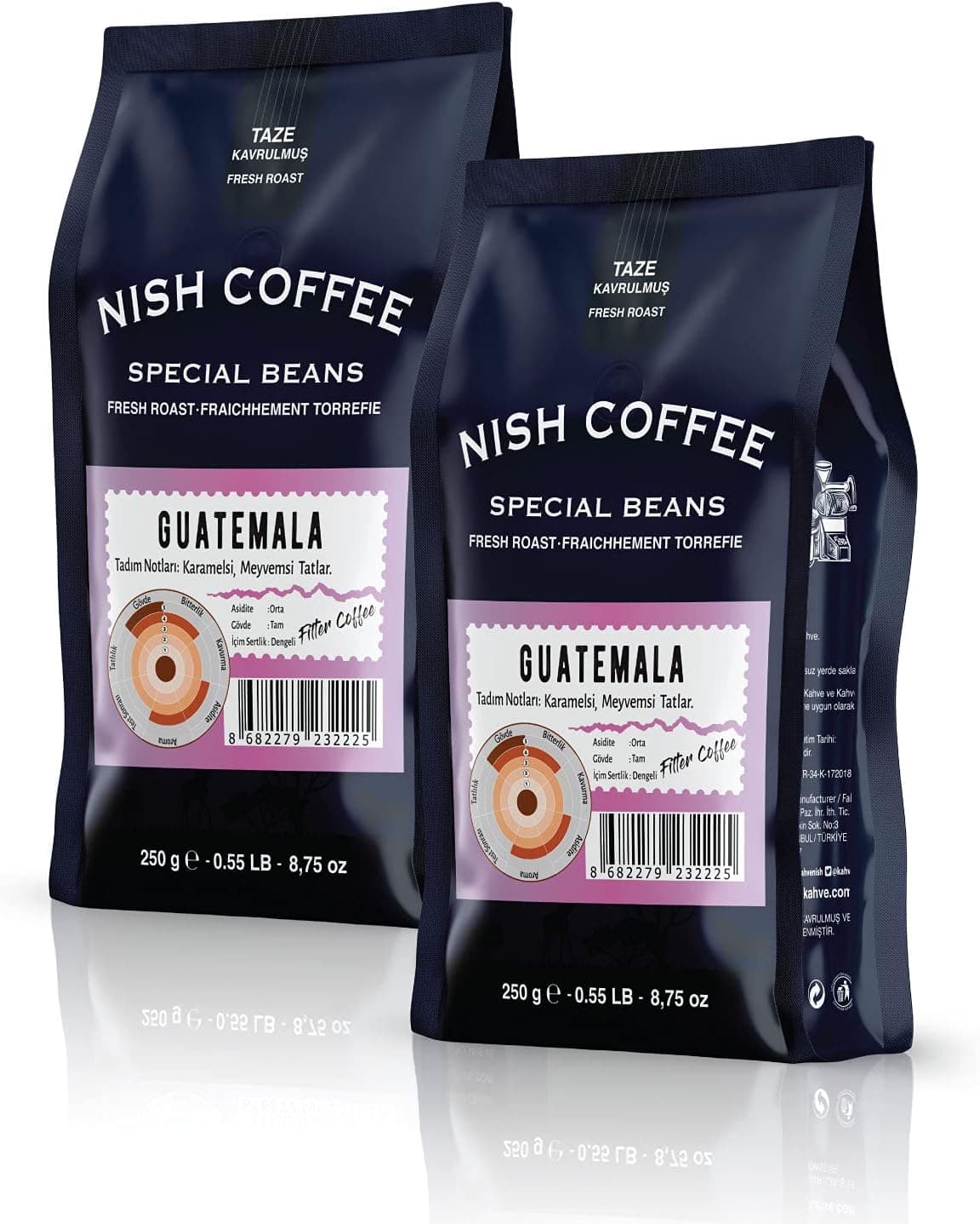 Nish Filtre Kahve Guatemala 2x250 Gr - Öğütülmüş