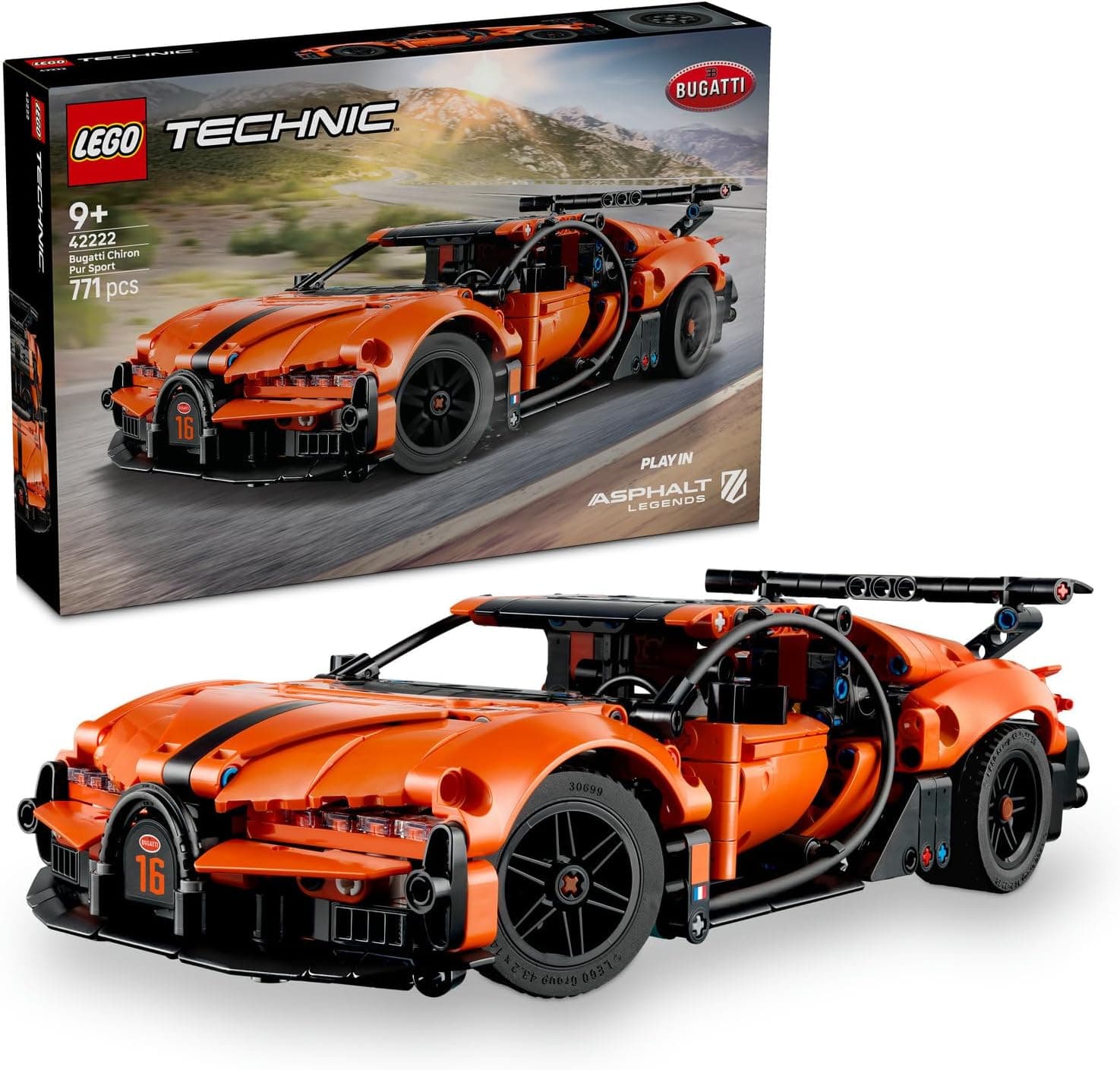 LEGO Technic Bugatti Chiron Pur Sport Hiper Araba 42222