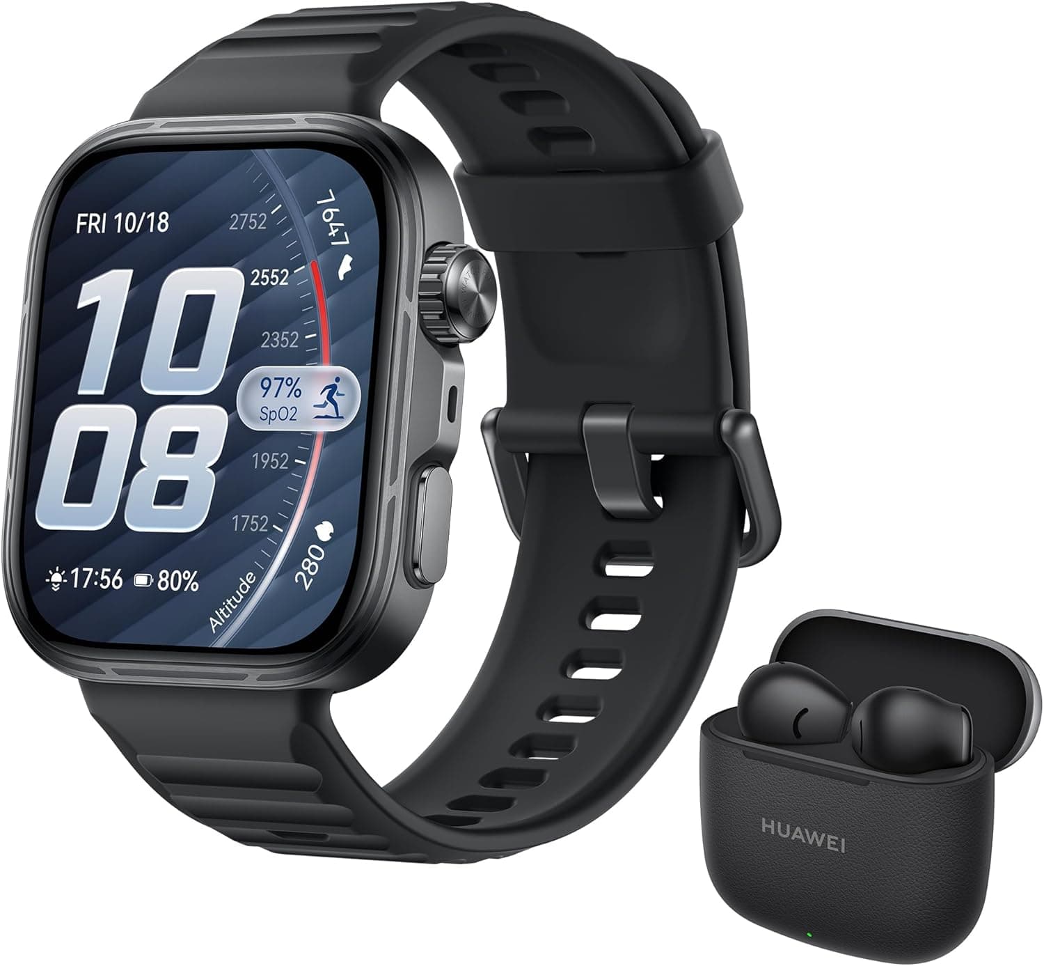 HUAWEI WATCH FIT 5 Pro Akıllı Saat + FreeBuds SE 3, Siyah