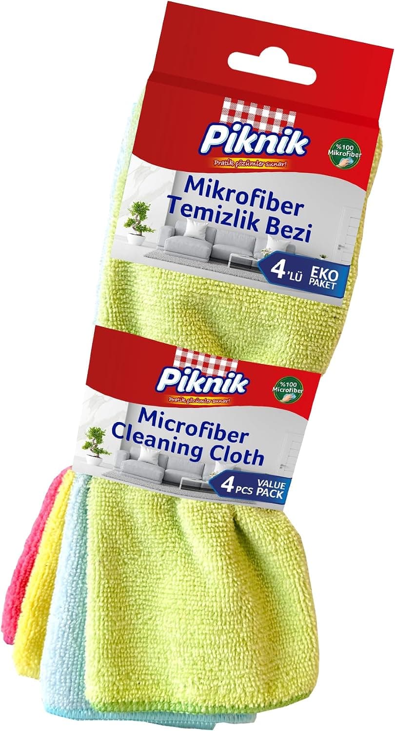 Piknik Mikrofiber Temizlik Bezi 4lü