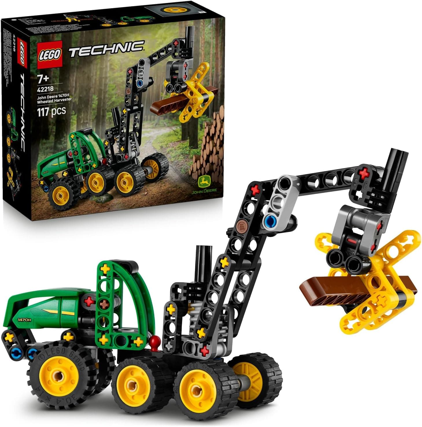 LEGO Technic John Deere 1470H Tekerlekli Orman Makinesi 42218