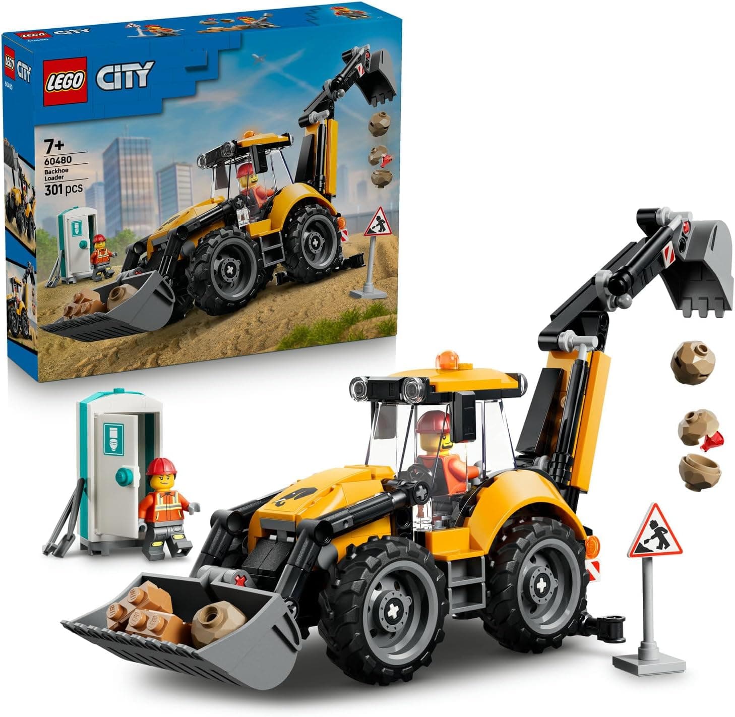 LEGO City Sarı Kazıcı Yükleyici 60480