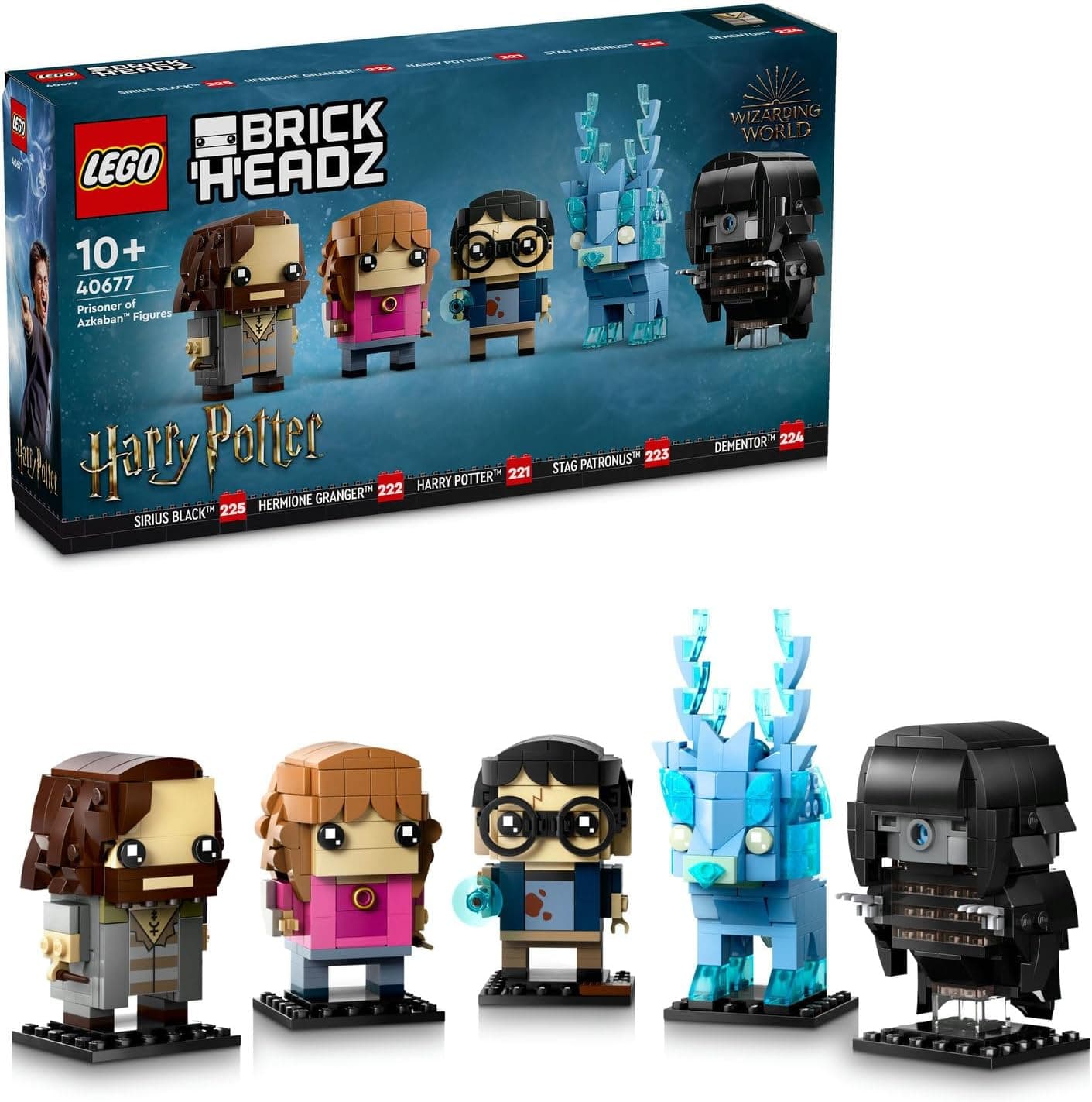 LEGO BrickHeadz Harry Potter Azkaban Tutsağı Figürleri 40677-10 Yaş ve Üzeri Çocuklar için Dekoratif, Hediyelik Yaratıcı Model Yapım Seti (697 Parça)