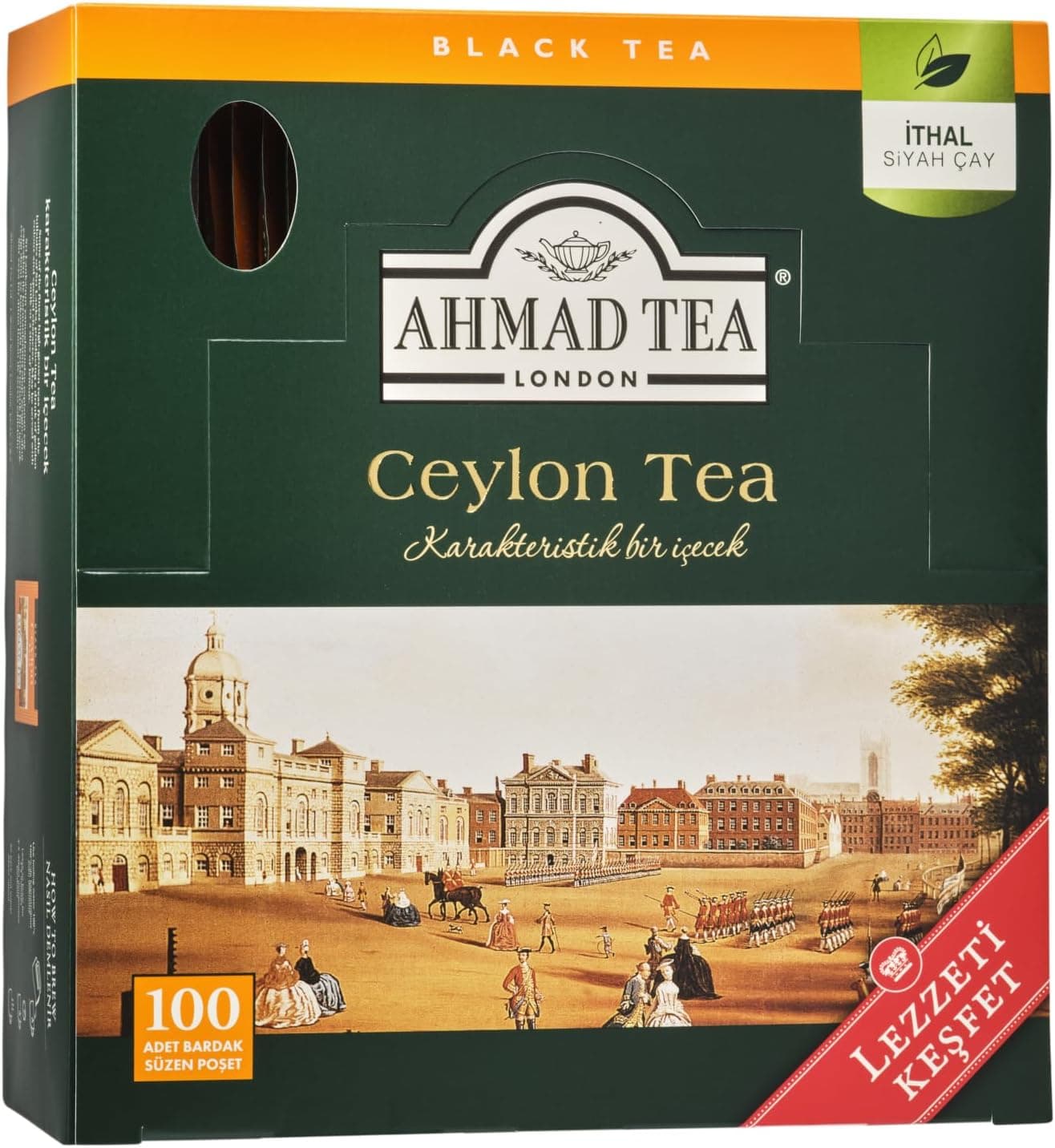 AHMAD TEA Ceylon Tea Bardak Poşet Çay 100Lü 200 G
