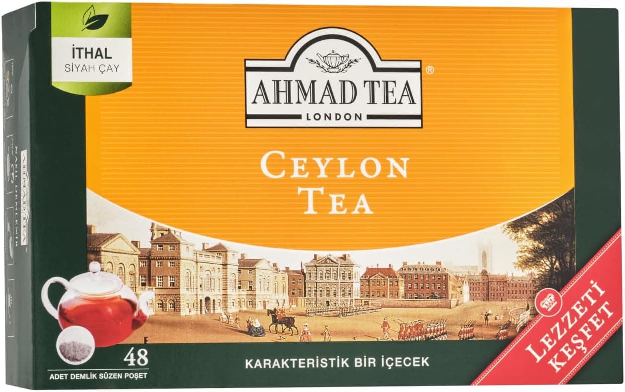 AHMAD TEA Ceylon Tea Demlik Poşet Çay 48Li 153.6 G