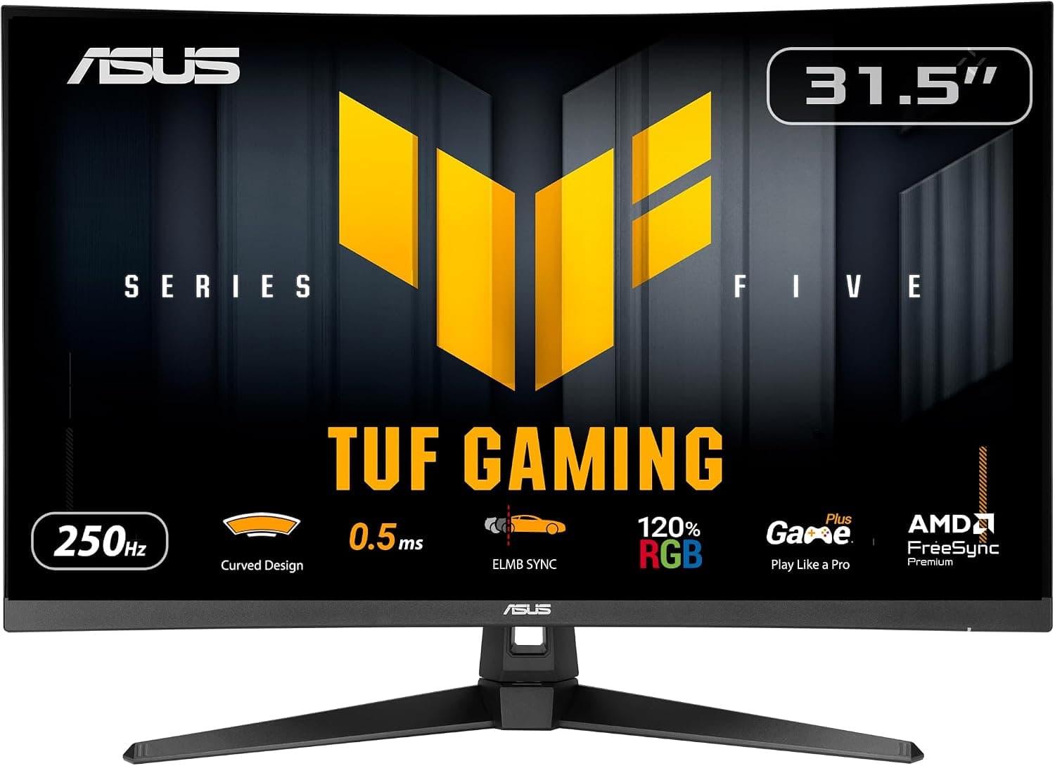 ASUS TUF Gaming VG32VQM5B 32 İnç 1080p 250Hz Kavisli Gaming Monitör