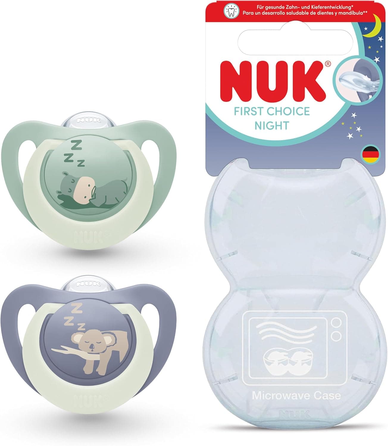 NUK FC Night 2li Gece Emzik, 6-18 ay, Hipo/Koala