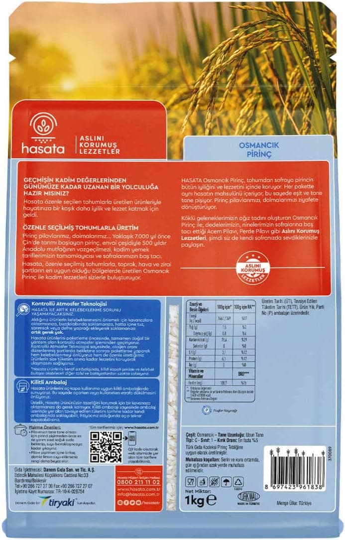 Hasata Osmancık Pirinç 1000 g
