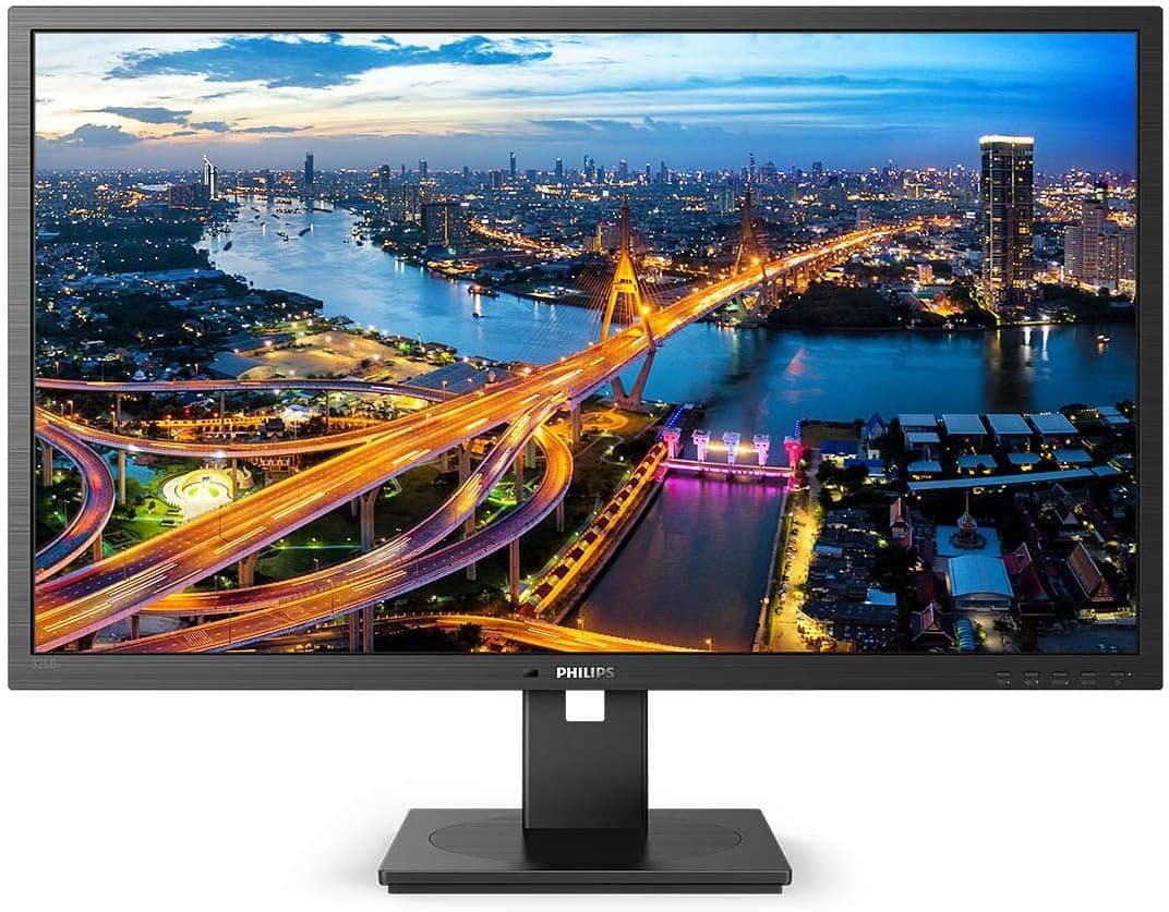 Philips 325B1L - 32 inç QHD geniş ekran Monitör, Hoparlörler, Ergonomik Stand, Düşük Mavi mod, USB Hub (2560 x 1440, 75 Hz, 250 cd/m², 4 ms HDMI/DP/USB-B/USB 3.2