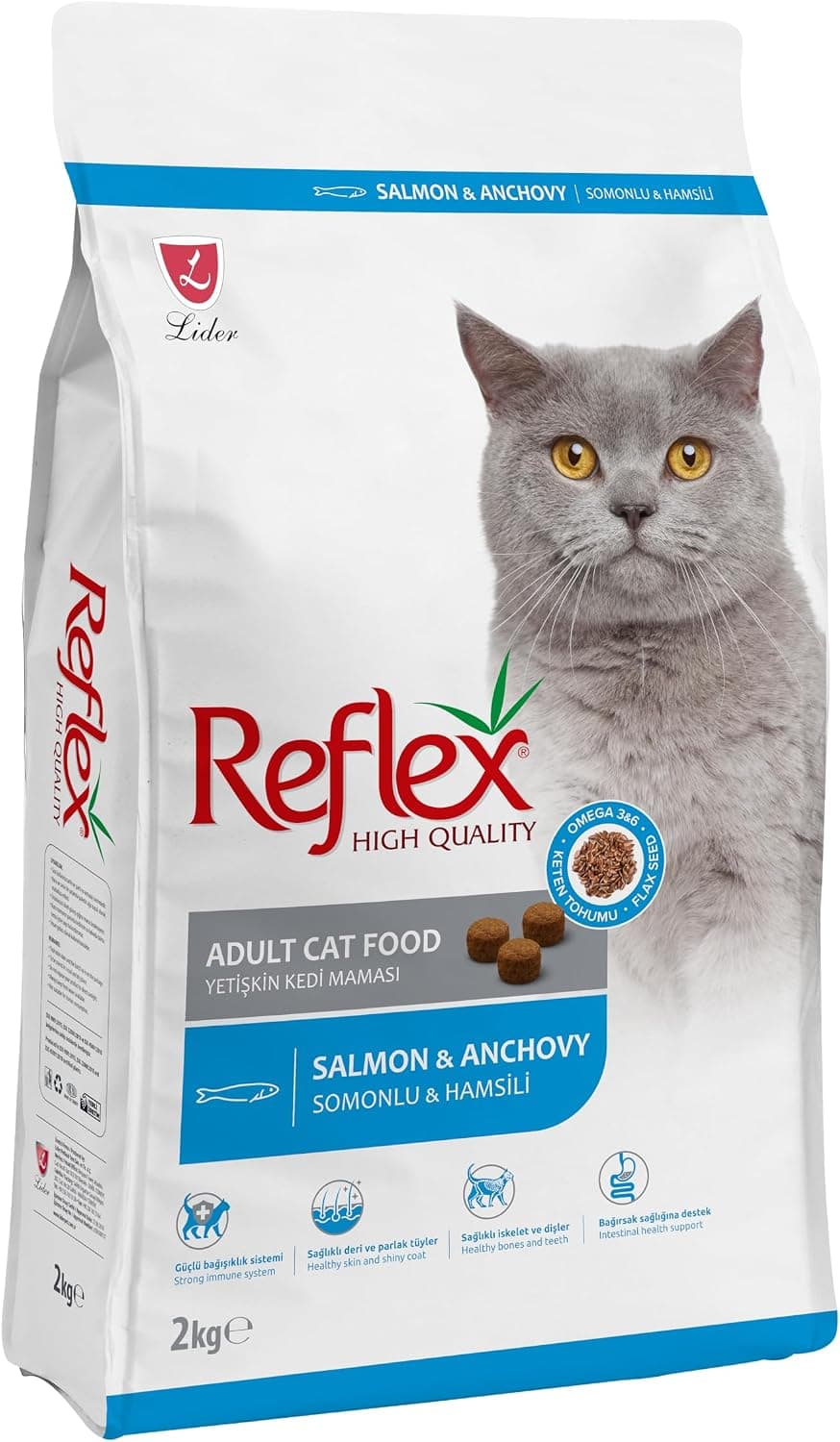 Reflex Somonlu ve Hamsili Yetişkin Kedi Maması 2 Kg