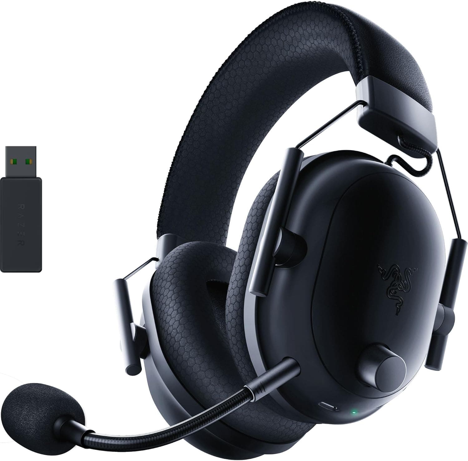 Razer BlackShark V2 Pro (2023) - PC Premium Kablosuz E-Spor Kulaklığı (HyperClear Süper Geniş Bant Mikrofon, TriForce Titanyum 50mm Sürücü, HyperSpeed ​​Kablosuz, 70 Saat Pil) Siyah