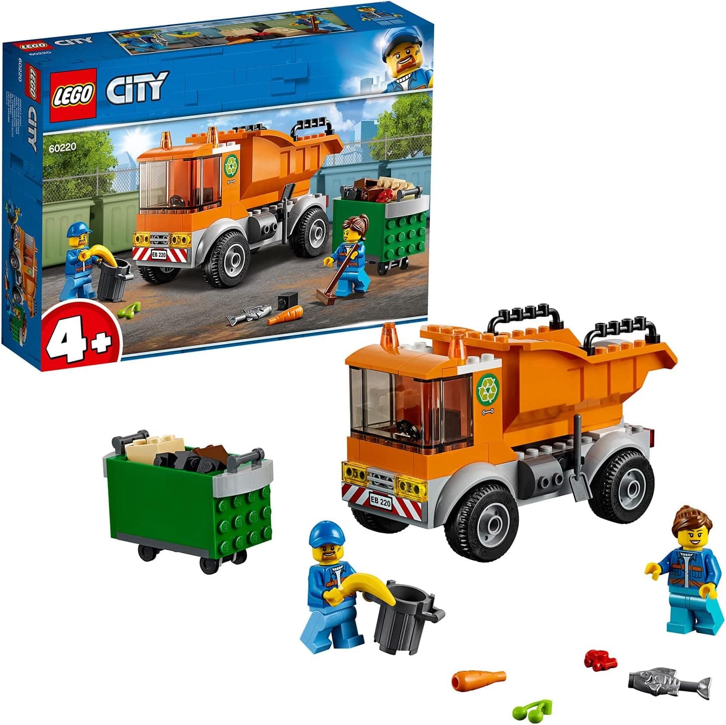 LEGO City Harika Araçlar Çöp Kamyonu 60220 Yapım Kiti (90 Parça)