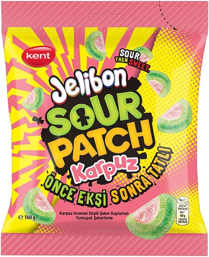 Jelibon Sour Patch Kids Karpuz Aromalı Şekerleme 160g