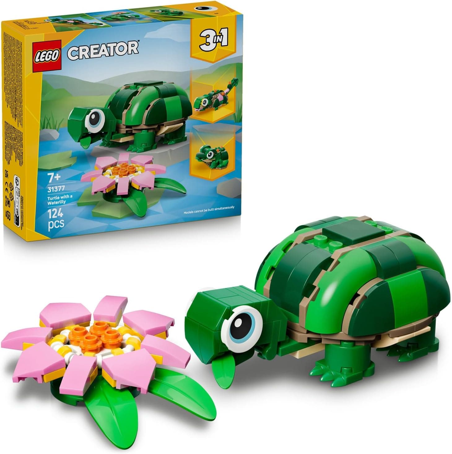 LEGO Creator 3’ü 1 Arada Kaplumbağa ile Nilüfer Çiçeği 31377
