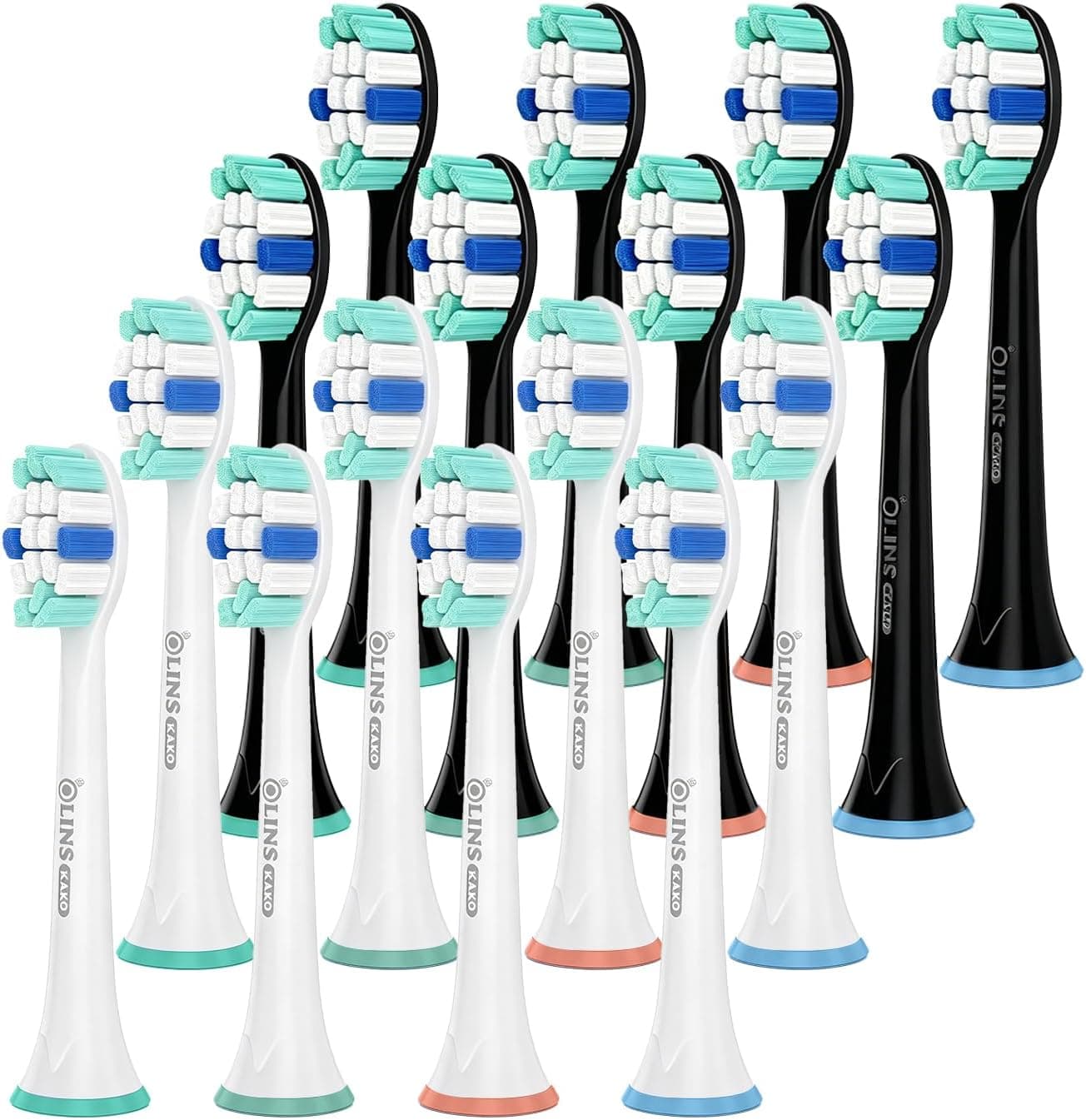 Philips Sonicare için Yedek Başlıklar, Phillips Sonicare Diş Fırçası Geçmeli Saplarla Uyumlu Fırça Başlığı, 8li Paket