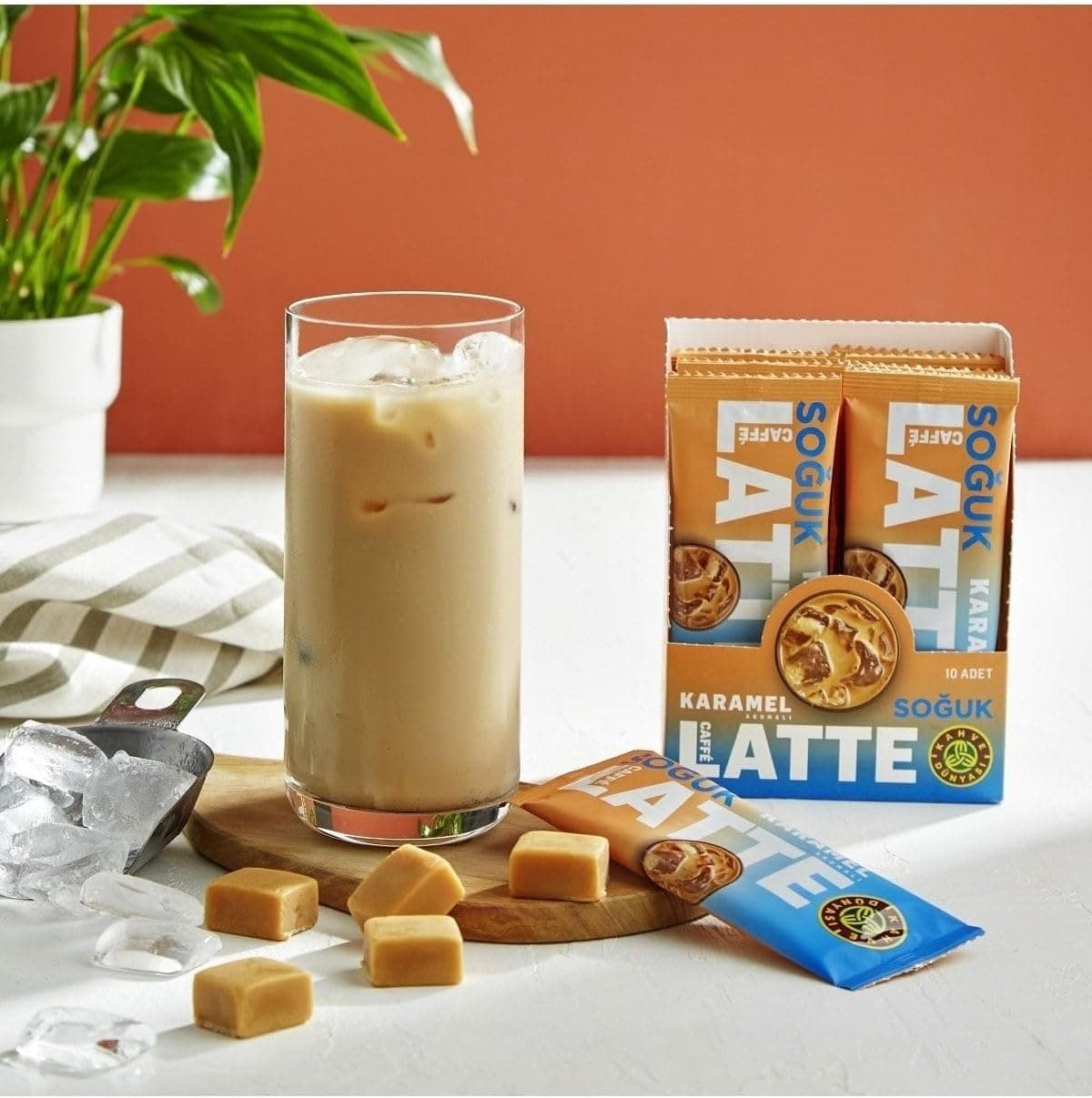 Kahve Dünyası Özel Seri Soğuk Karamel Aromalı Caffe Latte 10lu