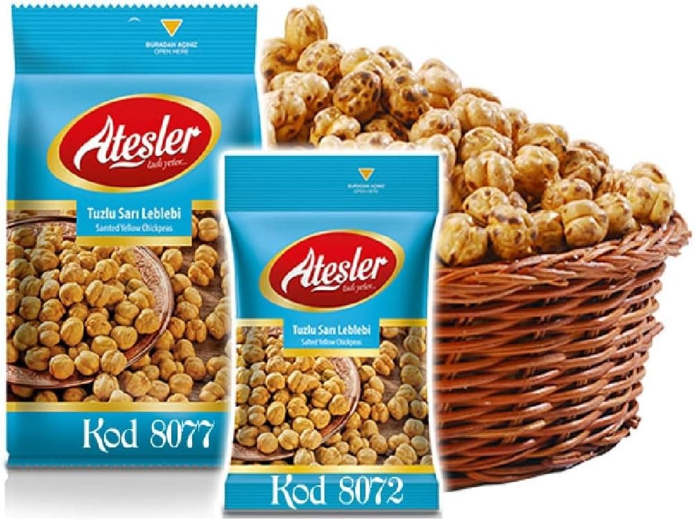 Ateşler Kuruyemiş Sarı Leblebi Kavrulmuş 90 gr