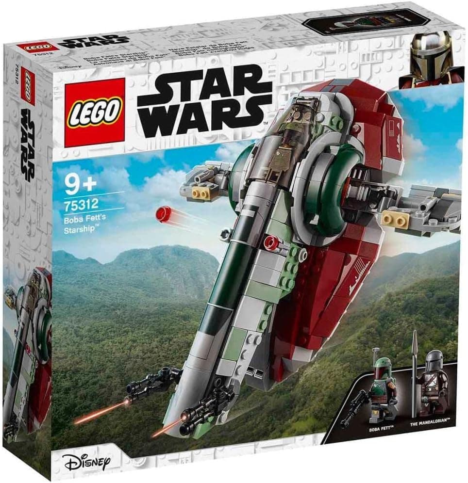 LEGO Star Wars Boba Fett’in Starship’i 75312-9 Yaş ve Üzeri Star Wars Sevenler İçin Mandalorian ve Boba Flett Minifigürü İçeren Yaratıcı Oyuncak Yapım Seti (593 Parça)