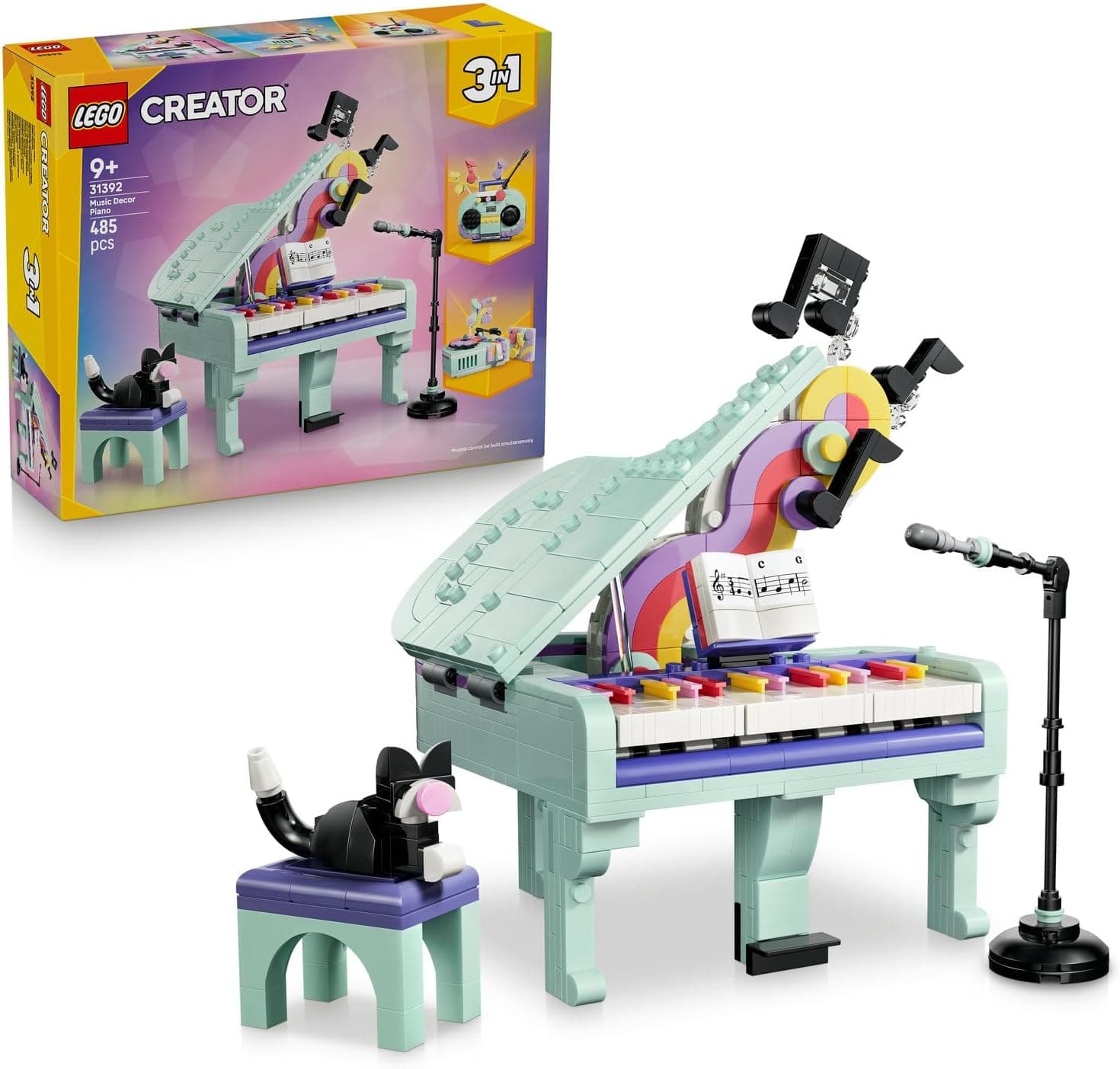 LEGO Creator 3’ü 1 Arada Müzikal Dekor Kedili Piyano 31392
