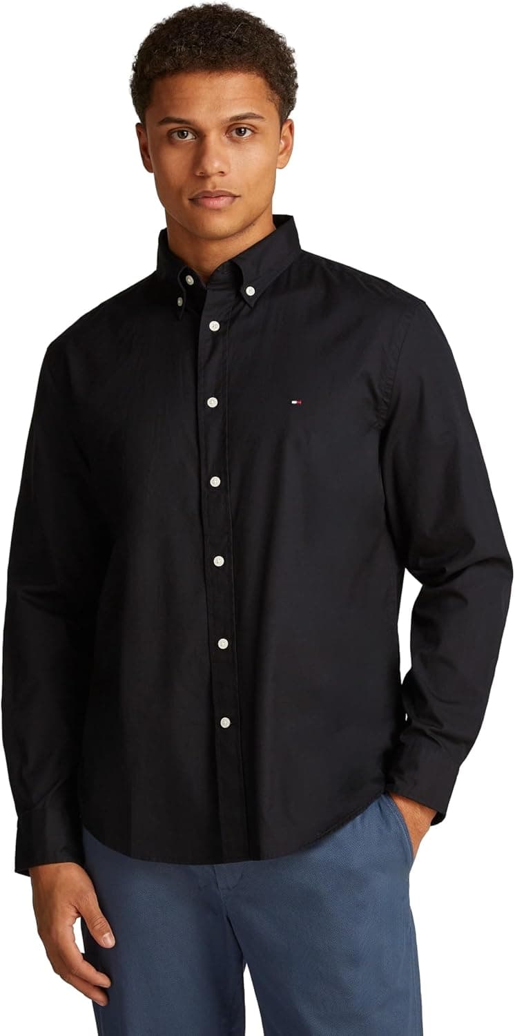 Tommy Hilfiger CORE FLEX POPLIN SOLID RF SHIRT Gömlek Erkek