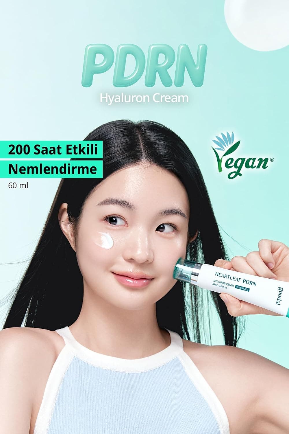 goodal Cilde Sıkı, Aydınlık&Pürüzsüz Görünüm Sunan, Nemlendirici Krem Heartleaf PDRN Hyaluron Cream