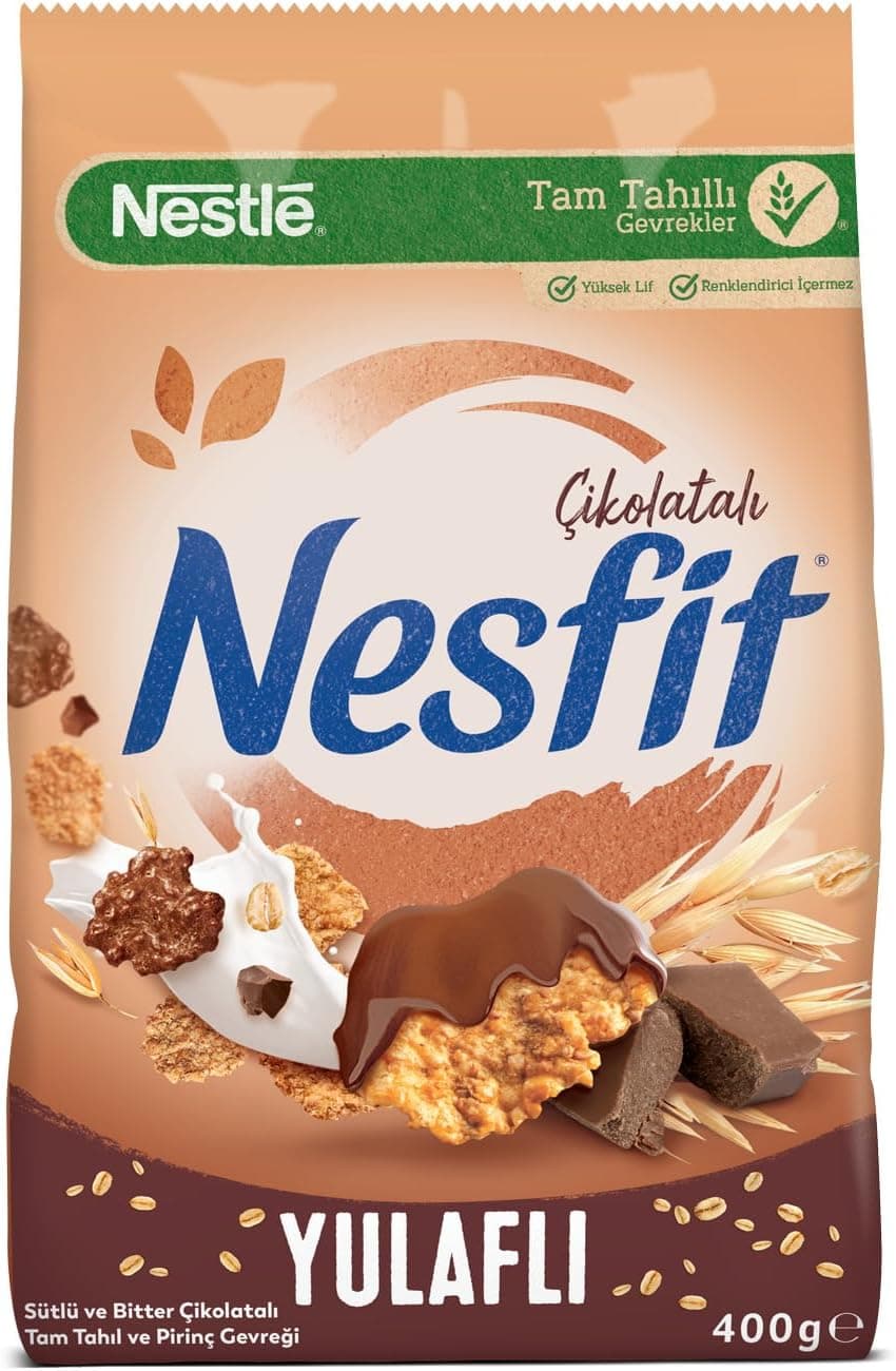 Nestlé Nesfit Çikolatalı Tam Tahıl ve Pirinç Gevreği 400 g