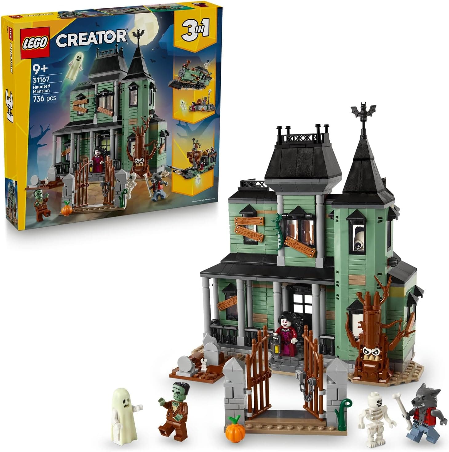LEGO Creator 3ü 1 Arada Hayaletli Köşk 31167