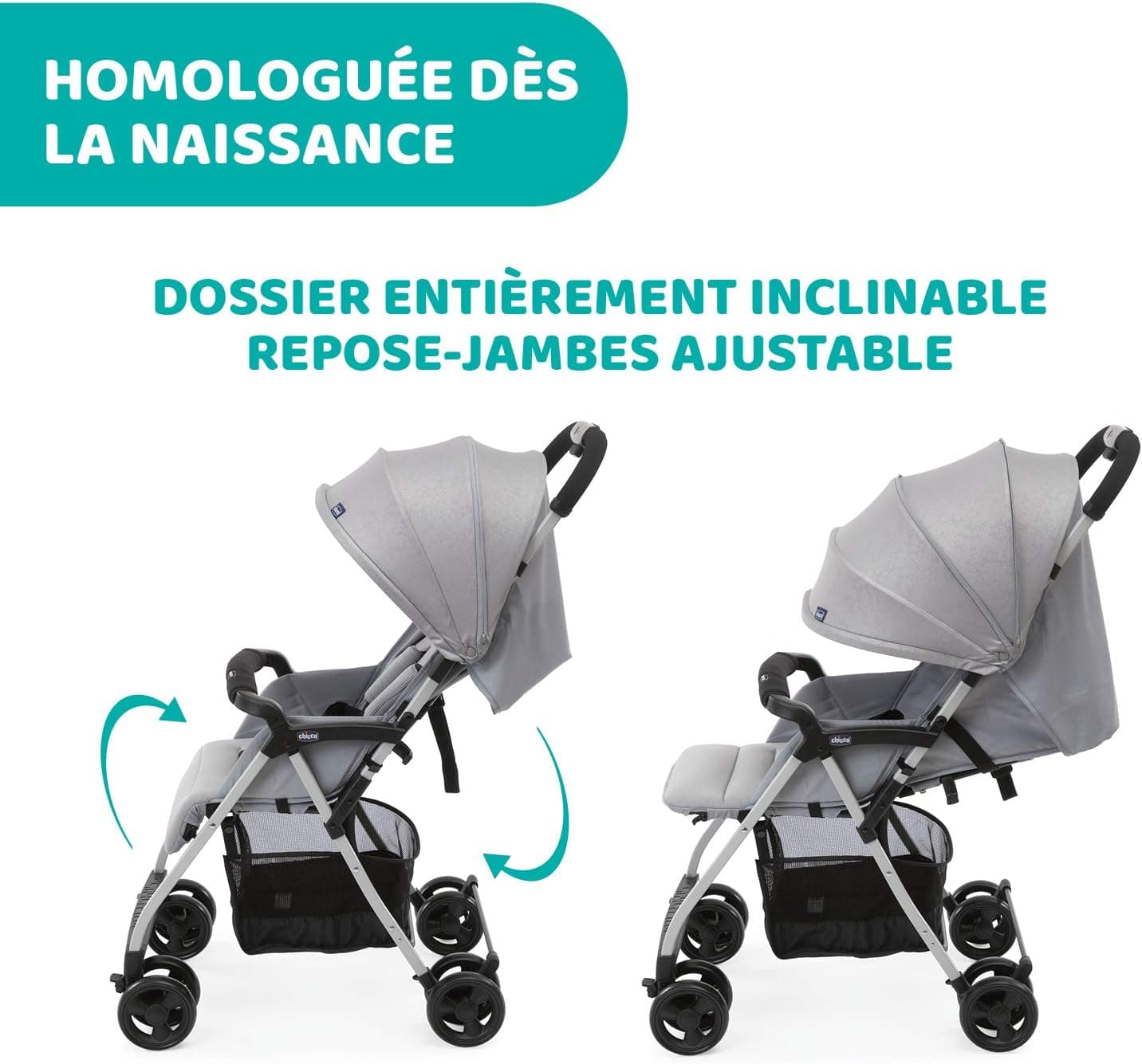 Chicco Ohlala 3 Stroller Bebek Arabası (Grey Mist)