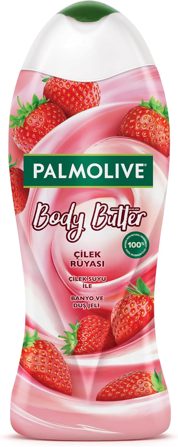 Palmolive Body Butter Çilek Rüyası Çilek Suyu ile Banyo ve Duş Jeli (500 ml)