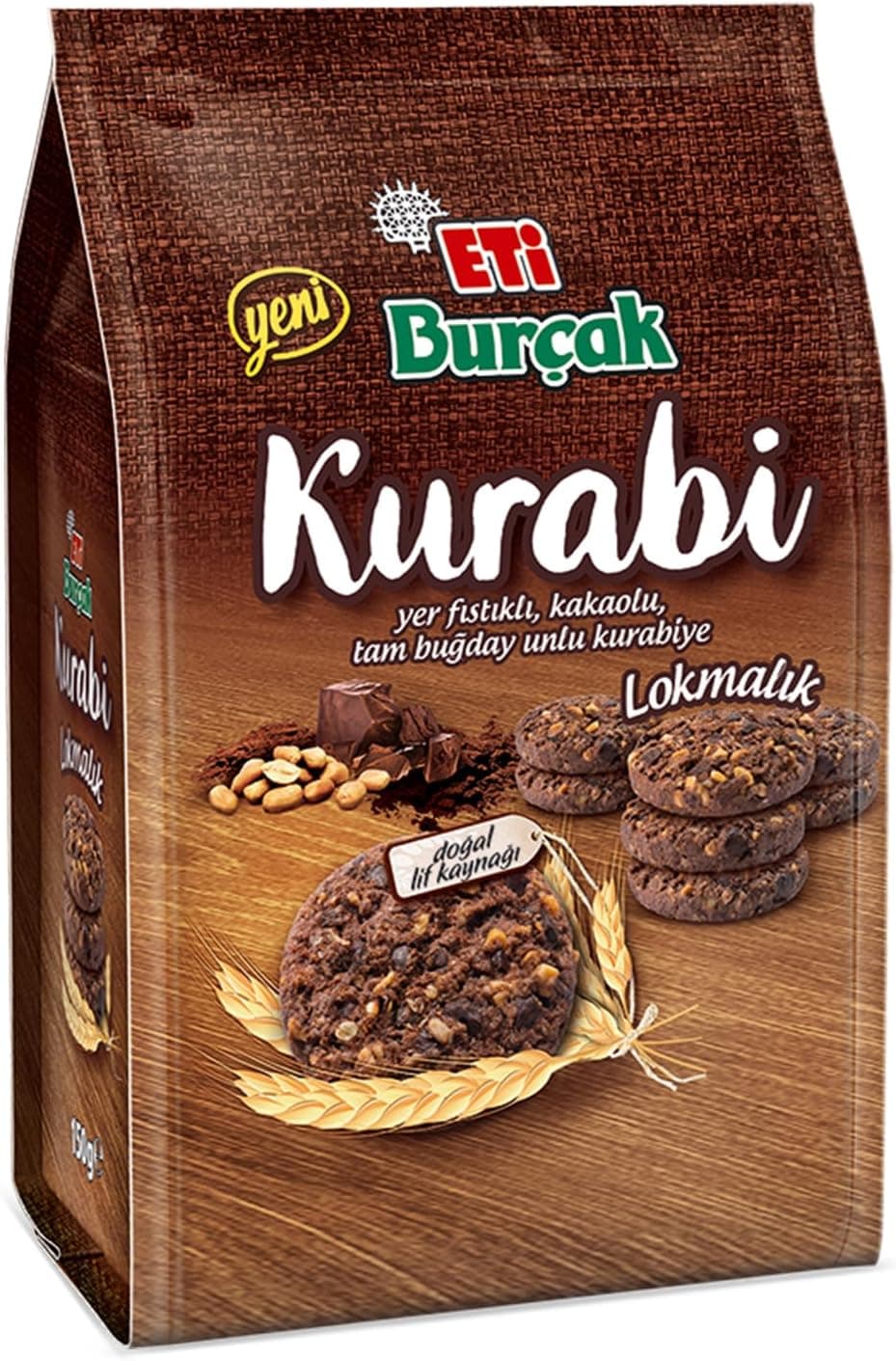 Eti Burçak Kurabi Torba Kakaolu 150 g x 12 Adet