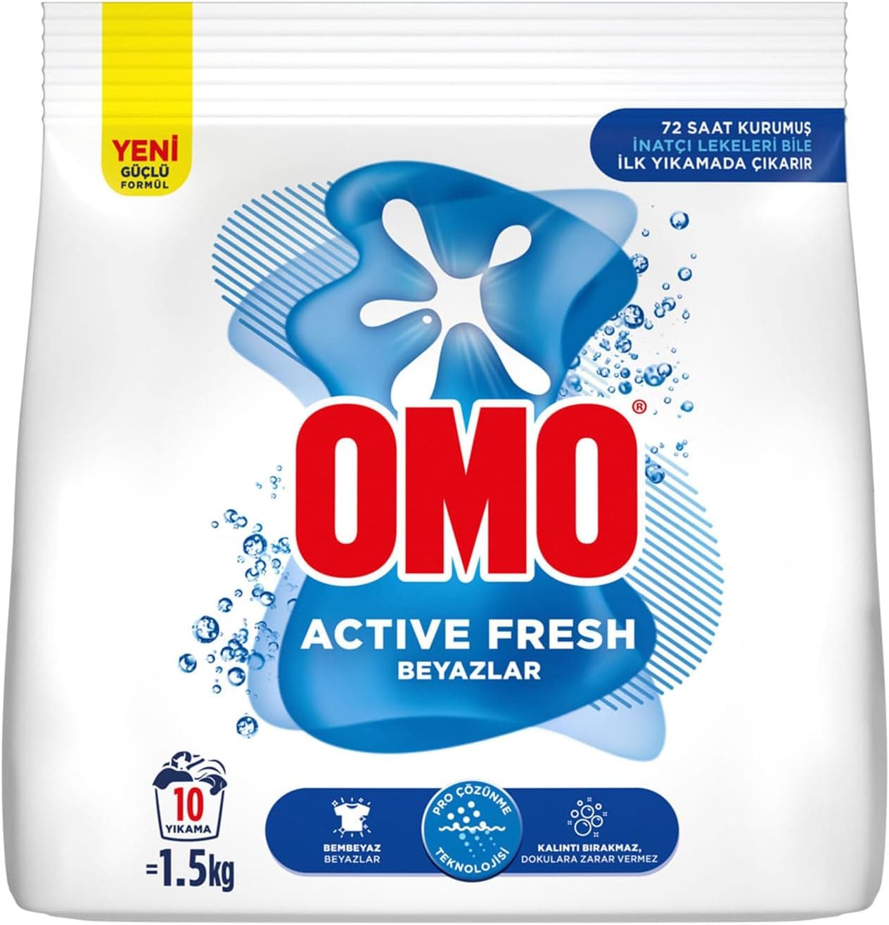 Omo Active Fresh Beyazlar Toz Deterjanı 1.5 kg