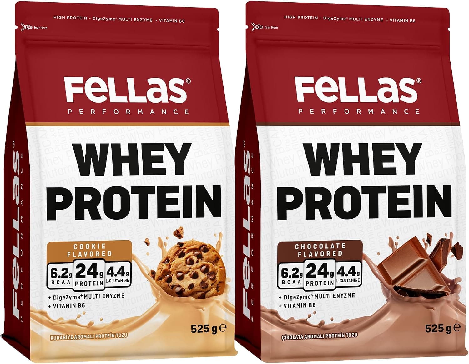 Fellas Whey Protein Tozu 2li Deneme Paketi (525g x 2)
