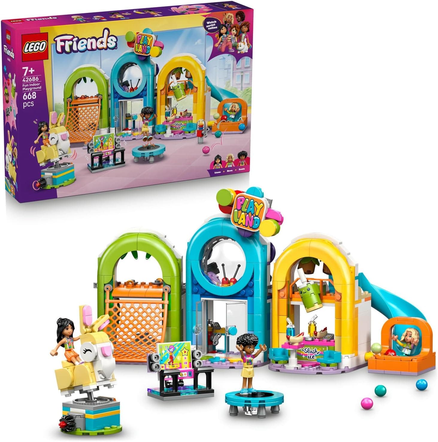 LEGO Friends Eğlenceli Kapalı Oyun Parkı 42686