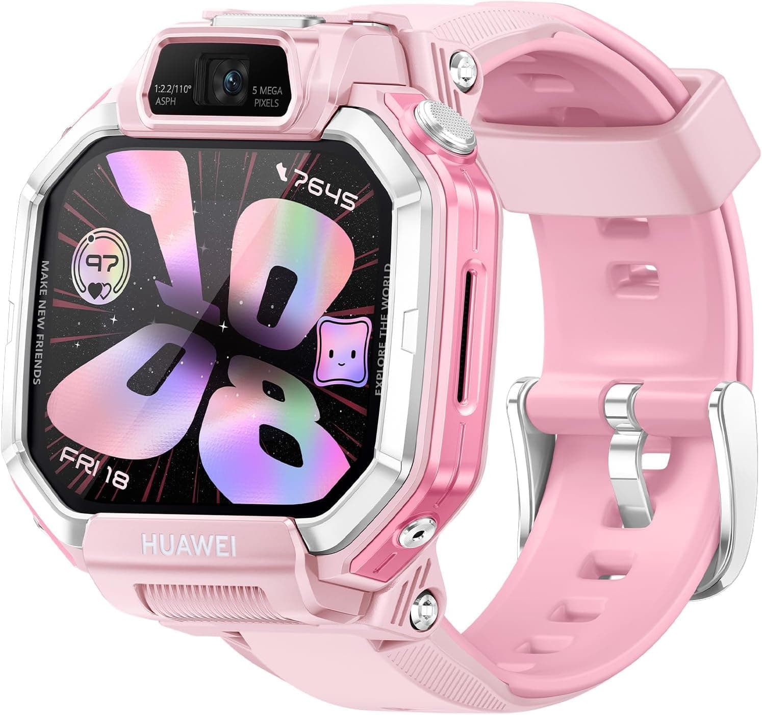 HUAWEI WATCH KIDS X1-Pembe Çocuk Saati, 3 Yıl Garanti