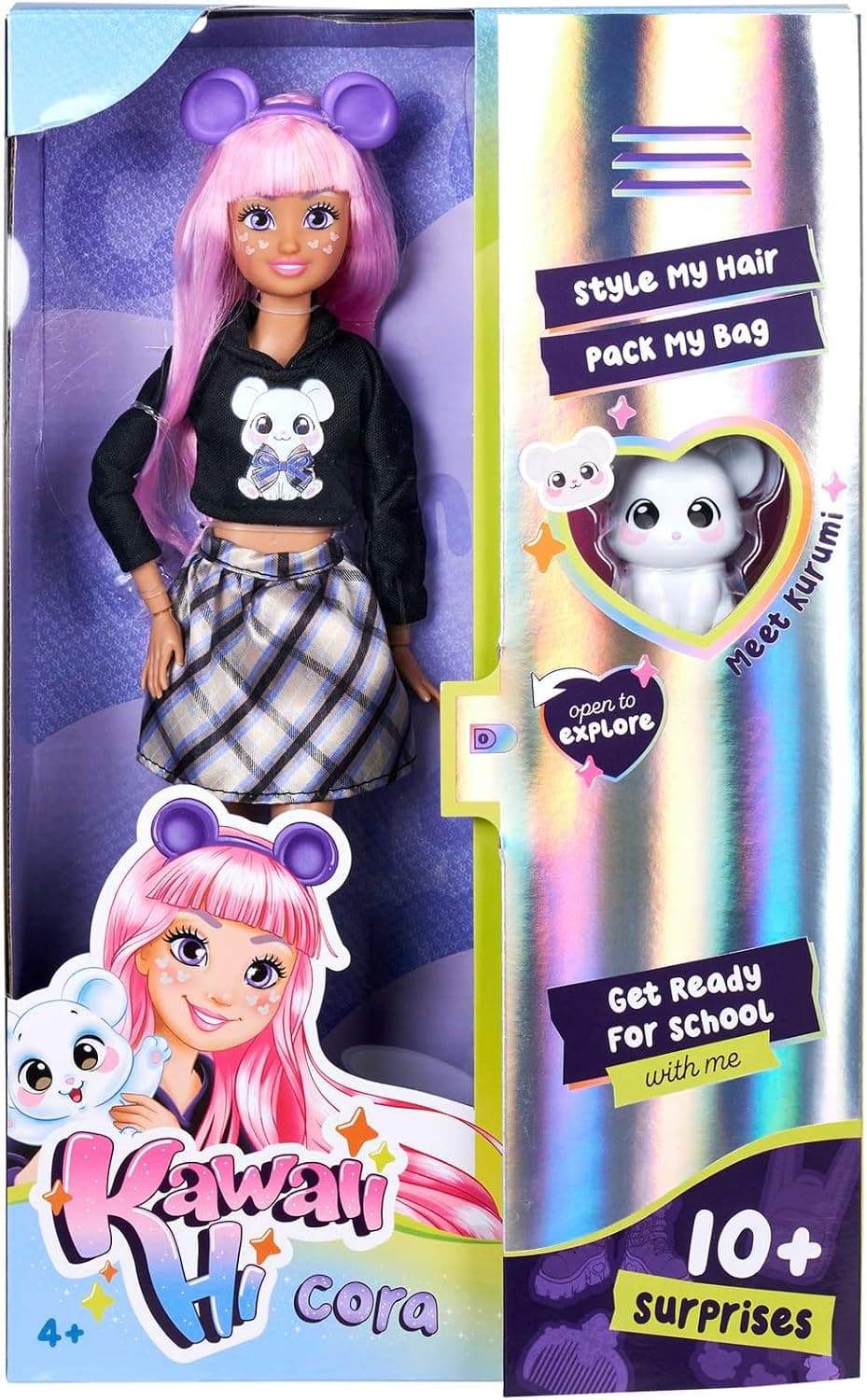 SIMBA, 105953976, Kawaii Hi Cora, Oynar Eklemli Tasarım, Aksesuarlı, Sevimli Hayvan Figürü, 26 Cm