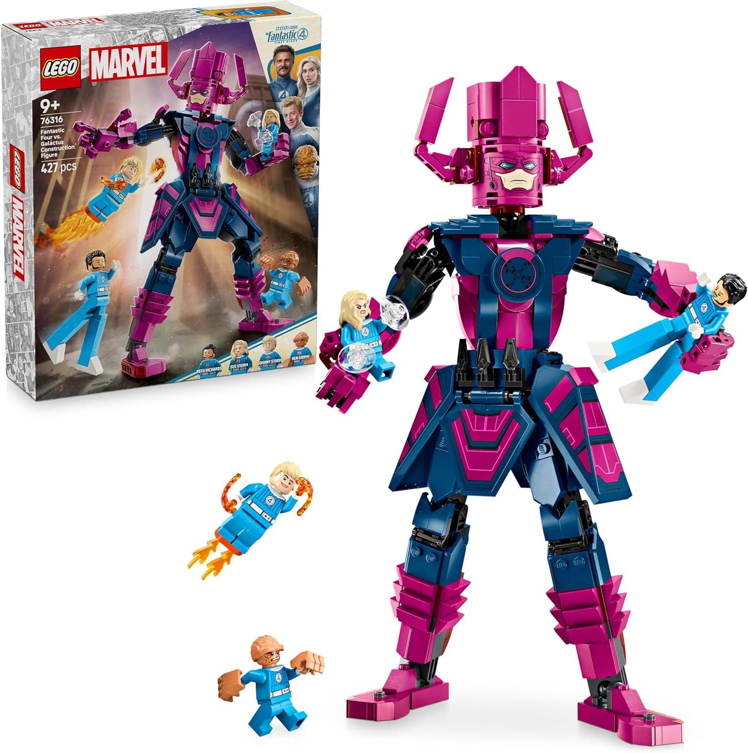 LEGO ǀ Marvel Fantastik Dörtlü, Galactus Yapım Figürüne Karşı 76316