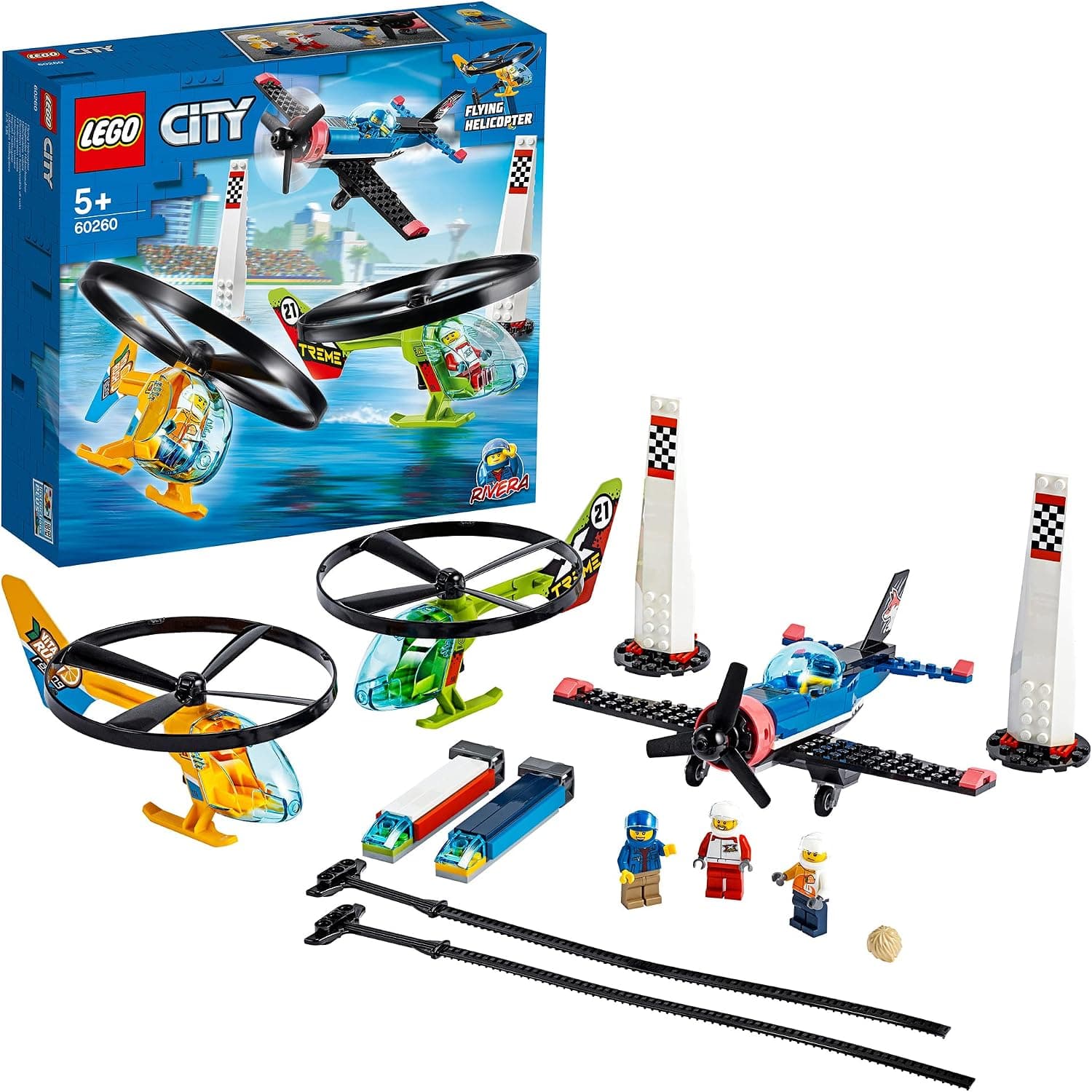 LEGO City Hava Yarışı 60260 Oyun Seti, Çocuklar için En İyi Oyuncak (140 Parça)