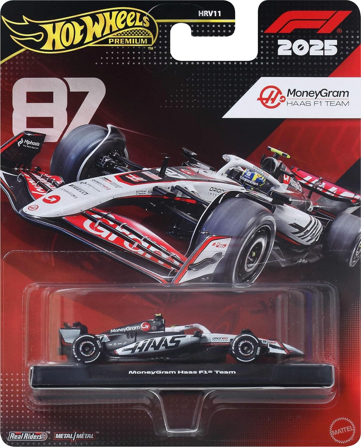 Hot WheelsF1 Haas Bearman 1:64 ölçekli, JKD90