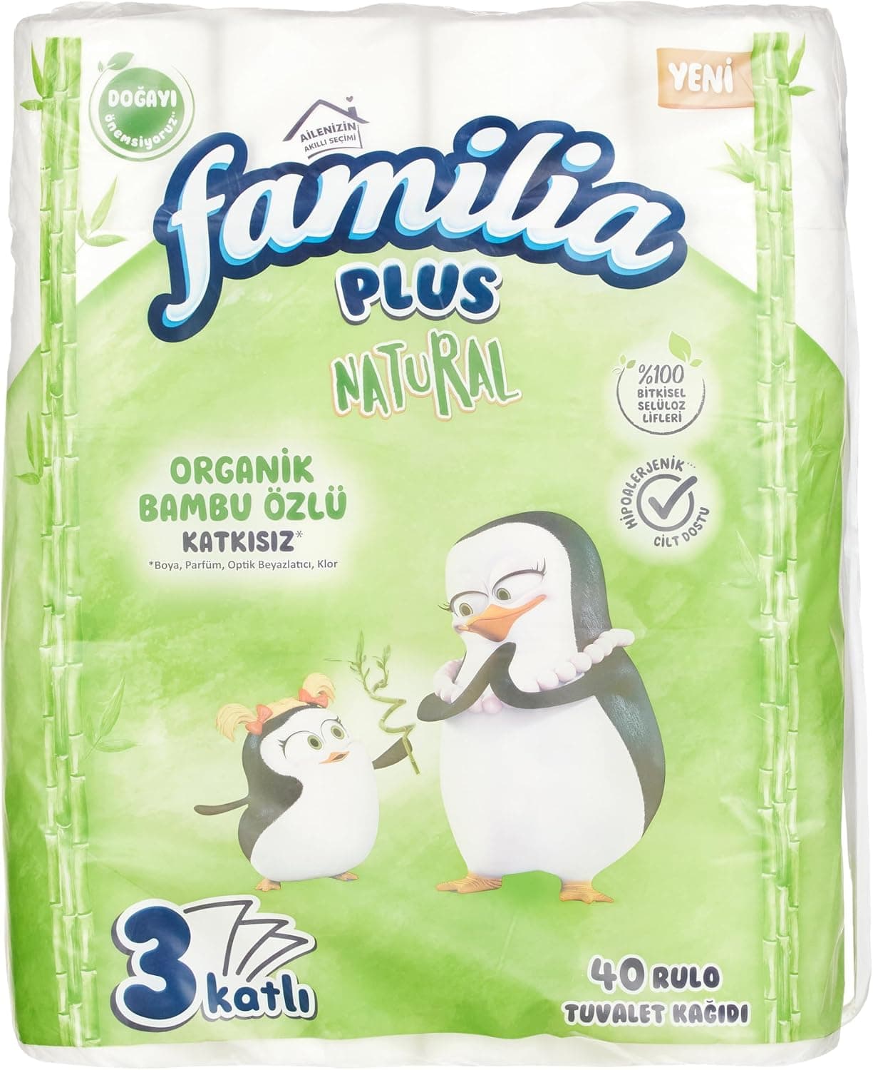 Familia Plus Natural 40lı Paket Tuvalet Kağıdı
