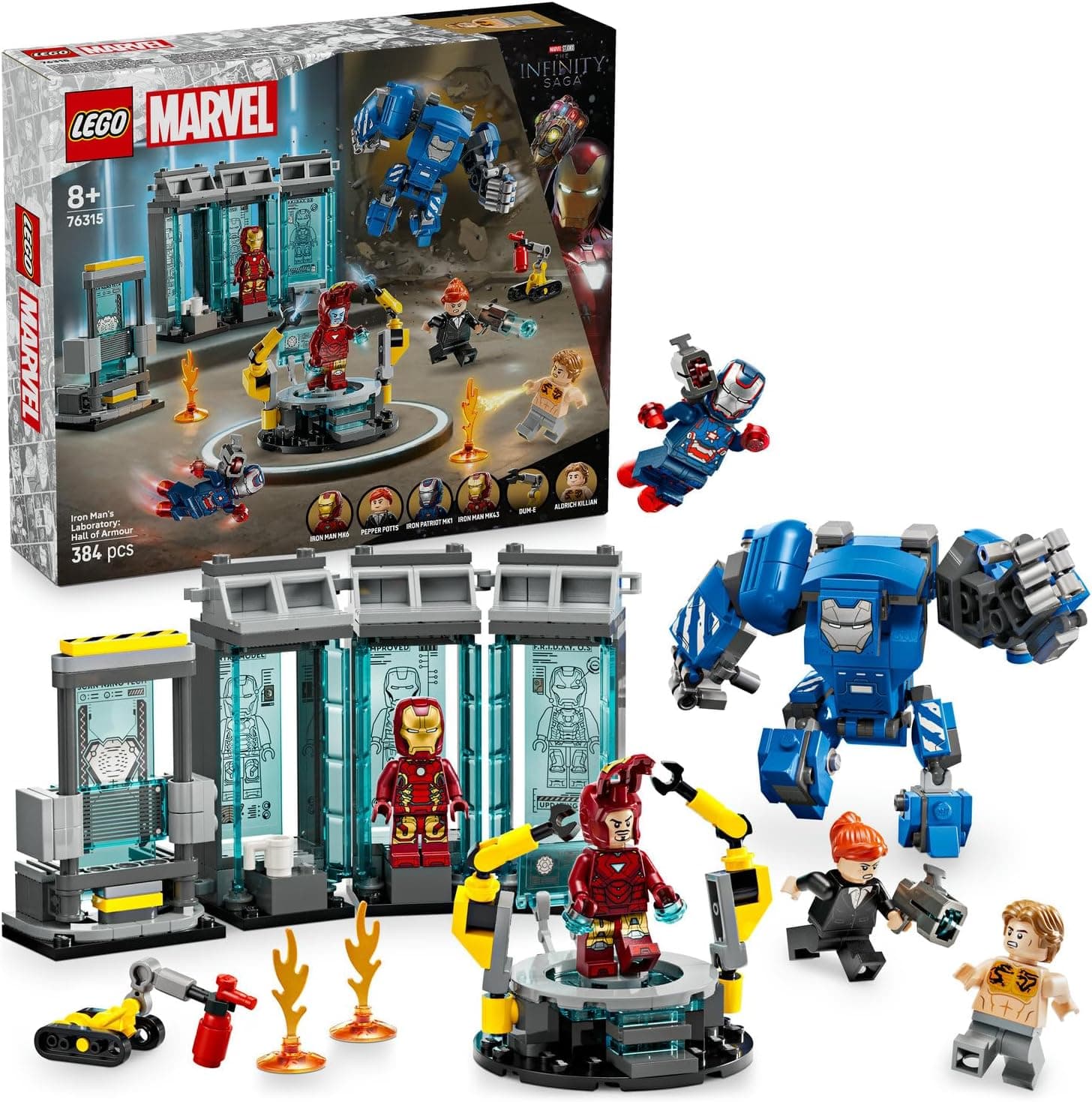 LEGO ǀ Marvel Iron Man’in Laboratuvarı: Zırh Salonu 76315