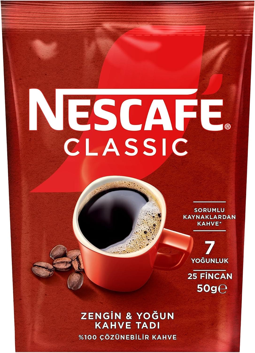 Nescafé Classic Çözünebilir Kahve Ekopaket, 50 G
