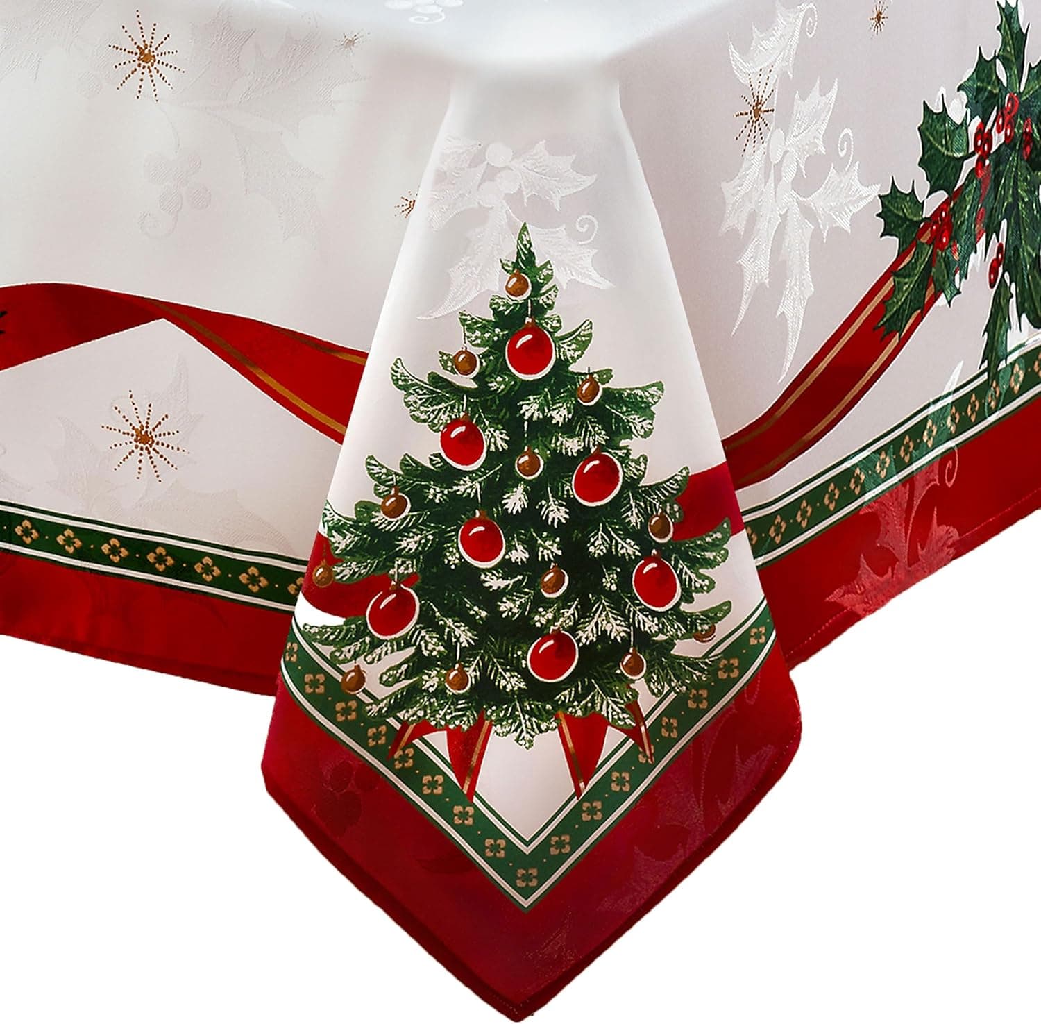 Villeroy & Boch Oyuncak Zevk Noel Kumaş Masa Örtüsü, Tatil Masası Dekoru, 152,4 cm x 259,0 cm Dikdörtgen